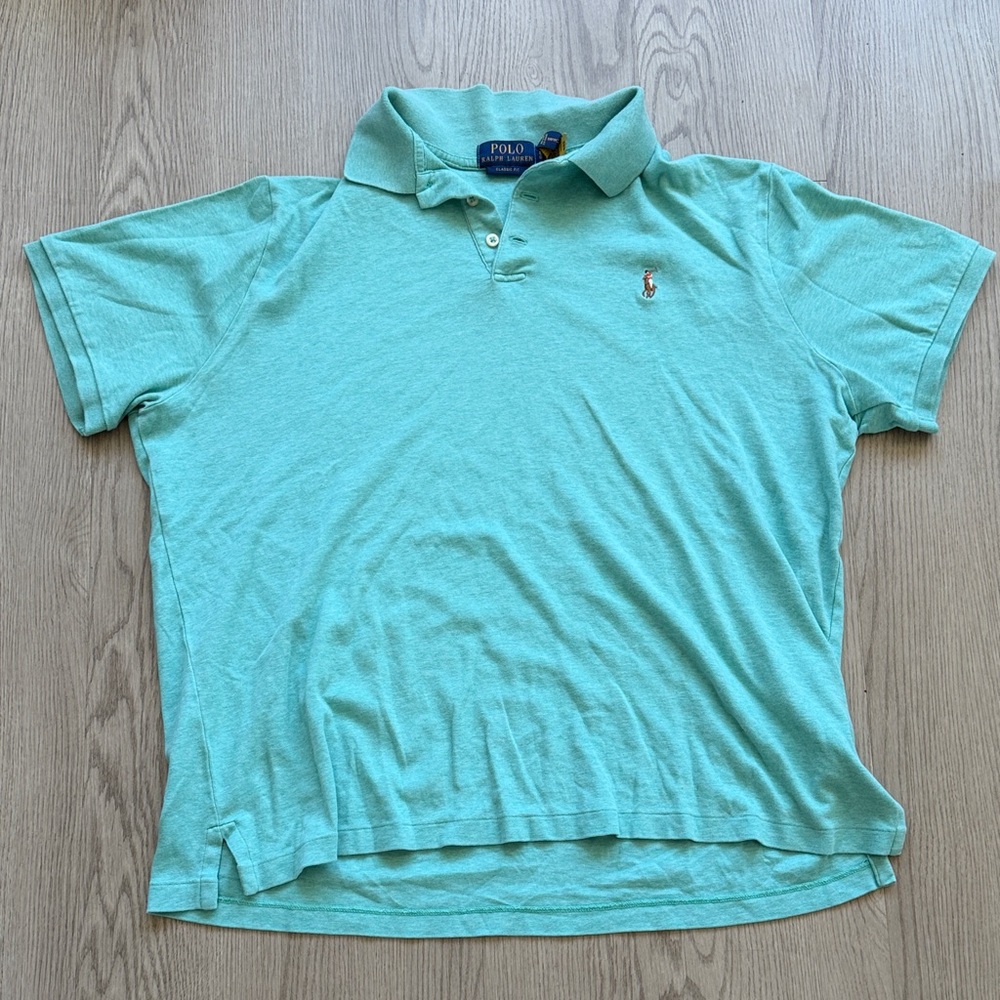Ralph Lauren Polo Shirt in Mint Aqua